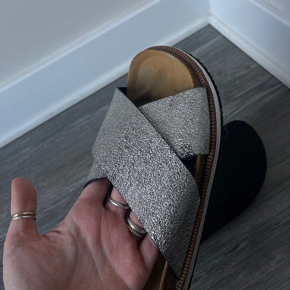 Free People Silver Sidelines Sandal - Picture 6 of 6